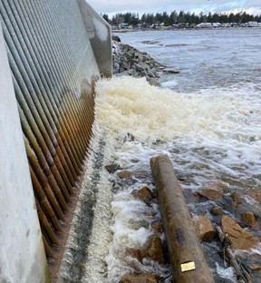 Dieser unscheinbare Strommast hat gerade eine epische Reise hinter sich, die begann, als er im November zum ersten Mal von schweren Überschwemmungen in BC umgeworfen wurde.  Der Mast stand ursprünglich neben dem Nicola River in der Nähe von Lytton, der Gemeinde im Inneren von BC, die letzten Sommer fast durch einen Brand zerstört wurde.  Nachdem es ausgespült worden war, legte es mehr als 400 km durch drei verschiedene Flüsse zurück, bevor die Crews von BC Hydro es hier in der Boundary Bay von Metro Vancouver fanden.