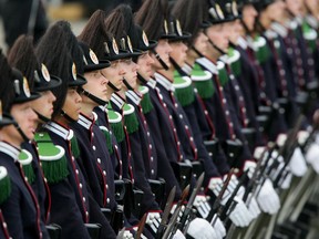 Recruits of the Norwegian armed forces Army in Berline in 2005.