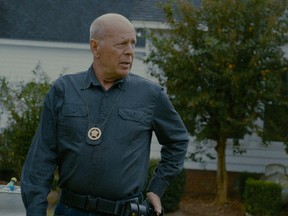 Badge, gun, no guff: Bruce Willis in American Siege.