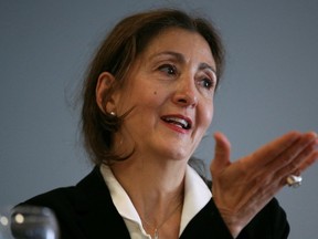 Ingrid Betancourt, who was held as a hostage for six years by rebels of the Revolutionary Armed Forces of Colombia (FARC), announces she would be running for her country's presidency, in Bogota, Colombia. REUTERS/Luisa Gonzalez