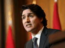 Premierminister Justin Trudeau spricht während einer Pressekonferenz in Ottawa am 12. Januar 2022.