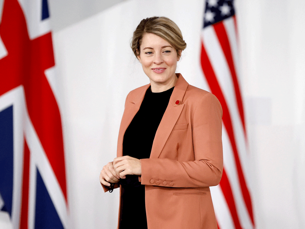 We must deter Russian aggression against Ukraine, says Canada's
foreign minister Mélanie Joly