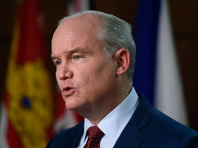 Conservative Leader Erin O'Toole, seen speaking at a news conference in Ottawa Jan. 17, 2022, deserves a second chance from both the Conservative party and the electorate, provided he openly acknowledges the mistakes made by him and his campaign team during the past federal election, writes Derek. H. Burney.