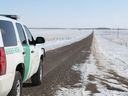 The U.S. side of the Manitoba-Minnesota border near where migrants walking from Canada were found frozen to death highlights the austere and perilous conditions. CREDIT: U.S. Border Patrol 