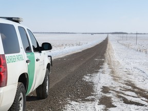 The U.S. side of the Manitoba-Minnesota border near where migrants walking from Canada were found frozen to death highlights the austere and perilous conditions. CREDIT: U.S. Border Patrol