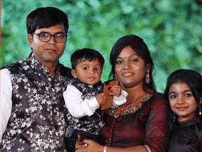 The Patel family, who died trying to walk into the US from Canada.