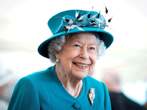 Queen Elizabeth during a visit to Scotland on 1 July 2021.