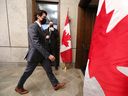 Justin Trudeau, Kanadas Premierminister, verlässt am Mittwoch, den 26. Januar 2022, eine Pressekonferenz in Ottawa, Ontario, Kanada.