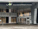 Der Eingang zur Université de l'Ontario Français im Zentrum von Toronto.  Warum sollte jemand eine Universität bauen, wo niemand sie will, fragt Chris Selley.