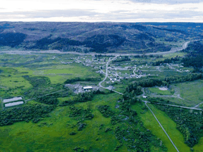An aerial view of the Williams Lake First Nation.