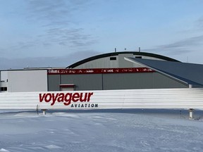 Voyageur Airways at Jack Garland Airport in North Bay.
