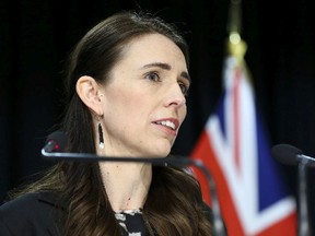 New Zealand Prime Minister Jacinda Ardern speaks to the media during a news conference on Aug. 27 in Wellington, New Zealand.