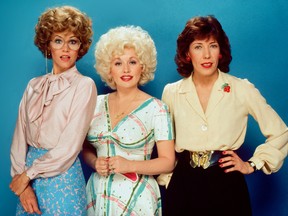 From left, Jane Fonda, Dolly Parton and Lily Tomlin in the original 9 to 5.