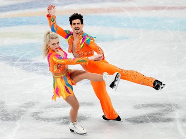 2022 Beijing Olympics - Figure Skating - Team Event - Ice Dance - Rhythm Dance - Capital Indoor Stadium, Beijing, China - February 4, 2022.
Piper Gilles of Canada and Paul Poirier of Canada in action.