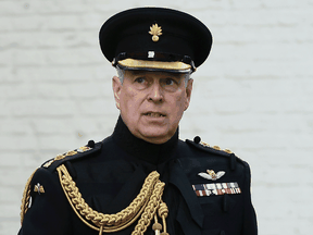 Prince Andrew, Duke of York, attends a ceremony commemorating the 75th anniversary of the liberation of Bruges, Belgium, September 07, 2019.