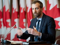 The Liberal MP for Louis-Hebert, Joël Lightbound, speaks about Covid restrictions during a news conference, Tuesday, Feb. 8, 2022 in Ottawa.