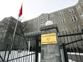 The Embassy of the People's Republic of China in Ottawa. It’s unclear how many Chinese officials stationed at the embassy and consulates in Canada are involved with the Overseas Chinese Affairs Office.