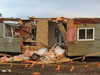 Damage to a Coastal GasLink work site near Houston, B.C., following an axe attack on February 17, 2022.