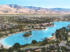A rendering of an aerial view of Cotino, which will be in Southern California's Rancho Mirage.