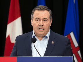 "It's bad public health theatre and it needs to go," said Alberta Premier Jason Kenney in a tweet on Wednesday.