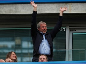 Roman Abramovich in the Chelsea stands. Action Images via Reuters / John Sibley.