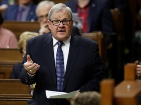Canada's Minister of Veterans Affairs Lawrence MacAulay speaks during Question Period in the House of Commons on Parliament Hill in Ottawa, Ontario, Canada February 3, 2020.