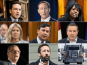 Possible federal Conservative leadership contenders, left to right from top: Pierre Poilievre, Peter MacKay, Leslyn Lewis, Michelle Rempel Garner, Michael Chong, Jason Kenney, Brad Wall, Derek Sloan and a truck(?).
