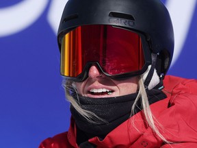 Laurie Blouin, the Quebec City snowboarder who won silver in women’s slopestyle at the 2018 Winter Olympics, advanced to Sunday’s final in that same event with a solid second run that landed her the No. 7 qualifying spot.
