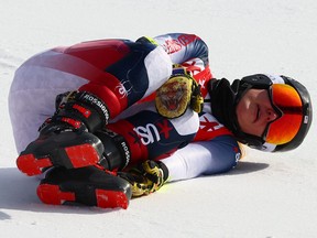 U.S. skier Nina O'Brien suffered a bad crash during the second run of the women's giant slalom race at the Beijing Olympics.