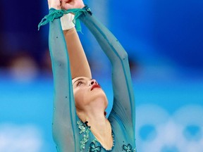 Madeline Schizas in the Women's Free Skating competition in Beijing.