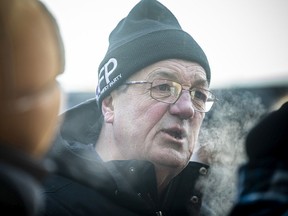 Randy Hillier, an independent MPP for Lanark, Frontenac and Kingston, was on site for a pancake breakfast during the 'Freedom Convoy' protest in Ottawa on Feb. 17.