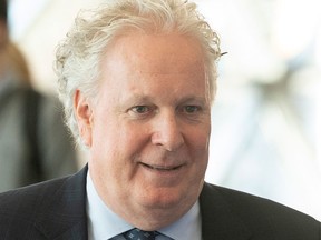 Jean Charest, seen in a file photo from Nov. 13, 2019, is set to announce he is running for the leadership of the Conservative party — a party he led before serving as a premier of Quebec.