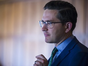 Conservative Party of Canada leadership candidate Pierre Poilievre.