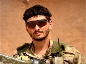 Wali, a former Canadian Forces soldier from Quebec, pictured in Kurdistan in 2015 while fighting alongside Kurdish fighters against ISIS.
