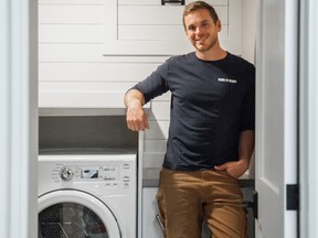 Whether your laundry room is big or small, try to design it with flow and functionality in mind — have a zone for sorting, washing and drying, ironing, folding/hanging, and storage. Mike Holmes Jr on location, Holmes and Holmes S2