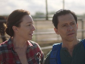 Molly Parker and Clifton Collins Jr. in Jockey.