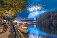 Fireworks over the Erie canal in Oneida County