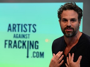 American actor Mark Ruffalo attends the launch of Artists Against Fracking, an activist partnership project opposed to hydraulic fracking, in New York, in 2012.