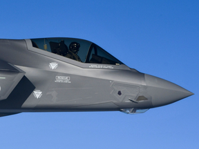 The Lockheed Martin F-35, a stealth fighter aircraft that was rejected for purchase by Canada in favour of the Lockheed Martin F-35.