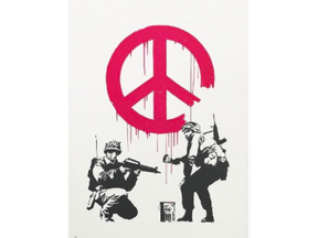 The money from the sale of a Banksy print is being donated to a hospital in Kyiv, Ukraine, where patients are being taken in from areas where there have been shellings and airstrikes by Russia since the outbreak of the Ukraine war at the end of February.