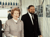 British prime minister Margaret Thatcher tours the Canary Wharf development with Paul Reichmann in 1988. Paul was leader of the Reichmann brothers property development team, which also included Albert and Ralph.