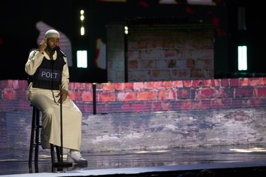 Mustafa performs "Stay Alive" at The 2022 JUNO Awards Broadcast. Photo: CARAS/iPhoto