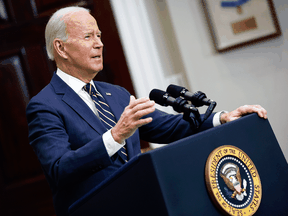 El 11 de marzo de 2022, el presidente de los Estados Unidos, Joe Biden, anunció en la Casa Blanca nuevas medidas económicas contra Rusia.