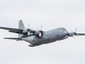 A Canadian Forces Hercules C-130 pictured in 2020. Two of these aircraft are now in Europe to assist in supplying Ukraine. Russian sources are now saying that incoming convoys of supplies to Ukraine, even if they come from NATO countries, are a "legitimate target" for the Russian military.