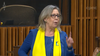 Former Green Party Leader Elizabeth May had some thoughts after the Zelenskyy speech. She said Canada should “invent something” to stop the war.