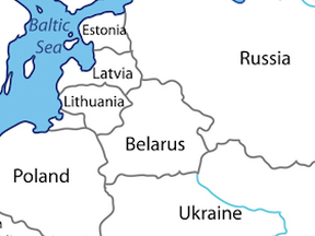 Białoruś graniczy z Polską, Litwą i Łotwą, a także Ukrainą i Rosją.