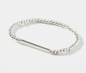 Silver bead bracelet