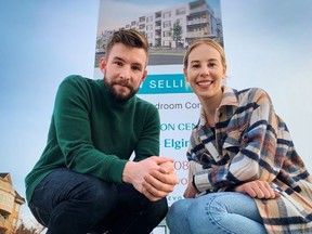 Ziggy and Katie Linklater were able to buy a two-bedroom, two-bathroom condo.