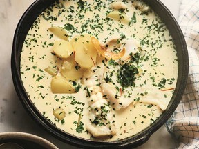 Bullinada (Catalan fish soup with mayonnaise) from Claudia Roden's Mediterranean