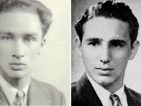 Links ein junger Pierre Trudeau, rechts ein junger Fidel Castro.